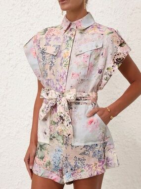 ZIMMERMANN
Halliday Cuffed Playsuit